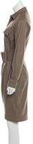 Thumbnail for your product : Michael Kors Belted Wool Dress Khaki Belted Wool Dress