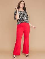 Thumbnail for your product : Lane Bryant Ponte Bootcut Pant - Pull-On Vented Button Hem