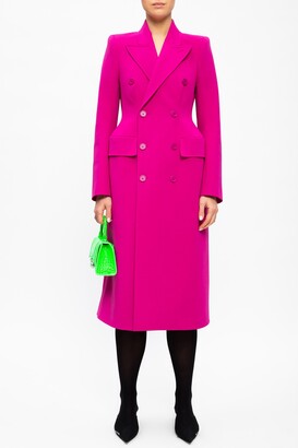 Balenciaga Fitted Coat Women's Pink - ShopStyle