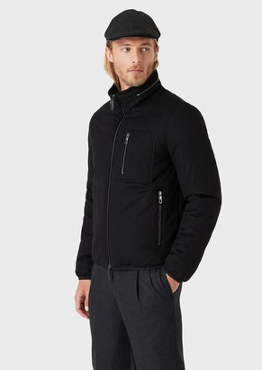 Giorgio Armani Water Repellent Jacket With Cashmere Flakes Padding -  ShopStyle Outerwear