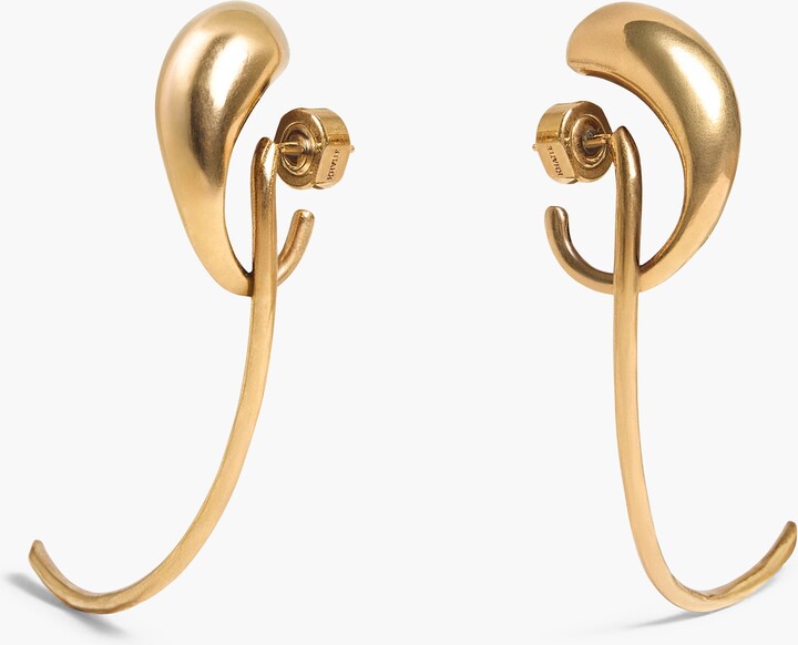 Cyclone Earrings in Antique Gold