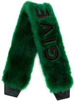 Thumbnail for your product : Givenchy wide furry shoulder strap