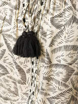 Thumbnail for your product : LoveShackFancy floral print tassel dress