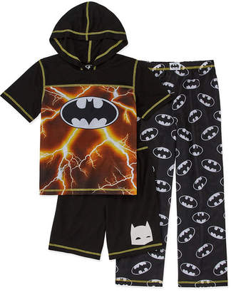 Batman Little Kid / Big Kid Boys 3-pc. Pajama Set