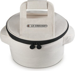 Le Creuset Round Dutch Oven Canvas Tote Bag, Ecru