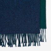 Thumbnail for your product : Paul Smith Men's Burnt Red Gradient Lambswool-Cashmere Scarf With Green Reverse