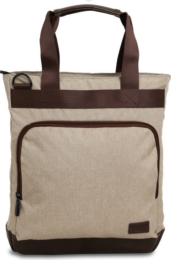 J World New York J World Unisex Nell Tote Bag with Laptop Sleeve for School, Sand