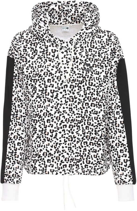 leopard print puma hoodie