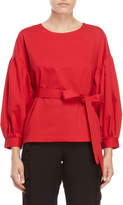 Thumbnail for your product : Norr Red Maggie Belted Blouse