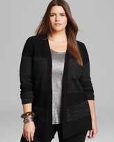 Thumbnail for your product : Bloomingdale's Eileen Fisher Plus Stripe Cardigan Exclusive