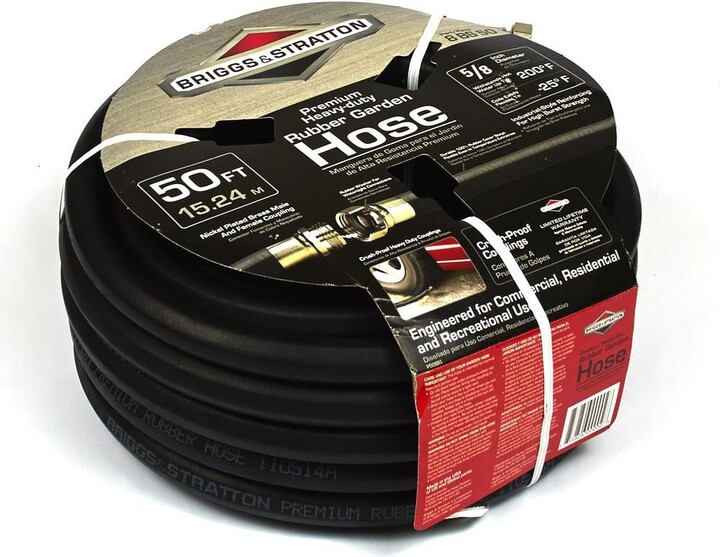 Briggs & Stratton Heavy-Duty Garden Hose 5/8 in Dia x 50FT