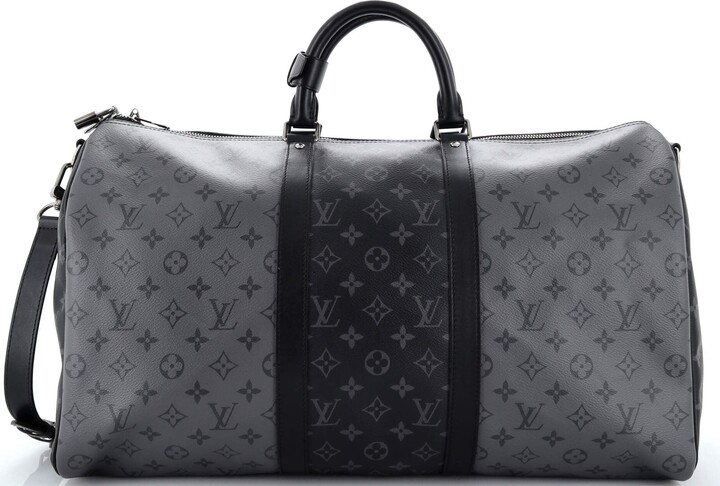 Louis Vuitton Keepall Bandouliere Bag Reverse Monogram Eclipse Canvas 50 -  ShopStyle