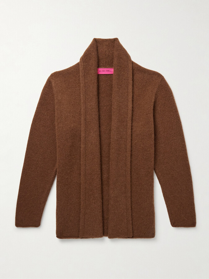 Thom Sweeney Brown Shawl Cardigan Thom Sweeney Belted