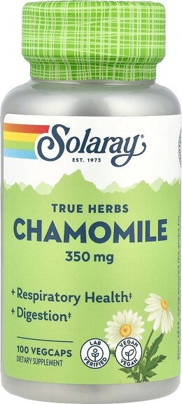 Solaray SolarayTrueHerbs,Chamomile,350mg,100VegCaps