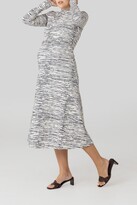 Thumbnail for your product : C/Meo FOCUSED LONG SLEEVE DRESS Ecru W Black Sketch