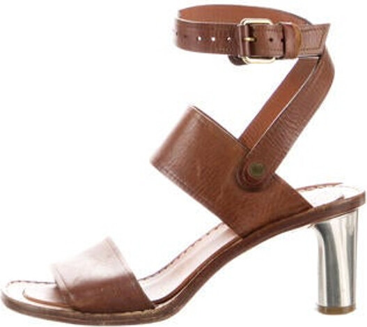 Celine Leather Gladiator Sandals - ShopStyle
