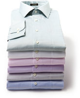 Thumbnail for your product : Neiman Marcus Regular-Finish Trim-Fit Dress Shirt, Gray