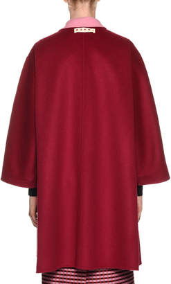 Marni Reversible Button-Front Double-Face Wool-Cashmere Coat