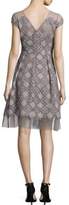 Thumbnail for your product : Kay Unger Illusion Metallic Lace Dress