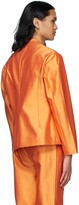 Thumbnail for your product : ERL SSENSE Exclusive Orange Silk Blazer