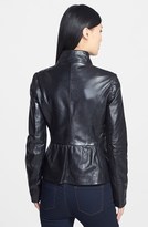 Thumbnail for your product : Elie Tahari 'Beverly' Genuine Leather Asymmetrical Zip Jacket