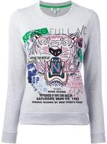 Thumbnail for your product : Kenzo tiger slogan print sweatshirt