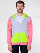 Thumbnail for your product : American Apparel Flex Fleece Color Block Zip Hoodie