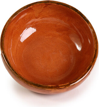 Ancient Cookware Mexican Clay Soup Bowl, Plain