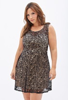 Thumbnail for your product : Forever 21 FOREVER 21+ plus size pleated lace dress