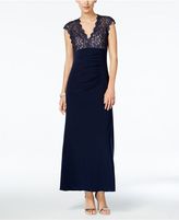 Thumbnail for your product : Xscape Evenings Petite Lace Open-Back Gown