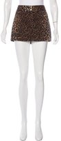 Thumbnail for your product : Dolce & Gabbana Leopard Print Mini Skirt