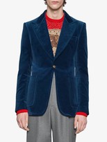 Thumbnail for your product : Gucci Velvet formal jacket