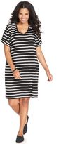 Thumbnail for your product : Style&Co. Plus Size Striped Sweatshirt Dress