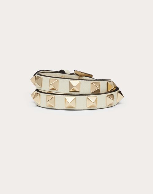 wijsheid Factuur Emuleren Valentino Garavani Rockstud Calfskin Double-strap Bracelet - ShopStyle
