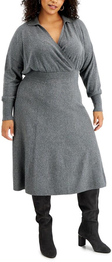 macys plus size sweater dresses