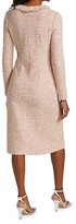 Thumbnail for your product : St. John Fringe-Trimmed Boucle Slub Knit Dress