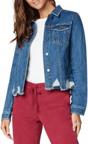 Thumbnail for your product : Liverpool Los Angeles Frayed Hem Denim Jacket