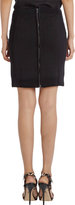 Thumbnail for your product : Barneys New York Ribbed Knit Paneled Mini Skirt