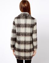 Thumbnail for your product : Warehouse Large Check Biker Coat
