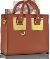 Thumbnail for your product : Sophie Hulme Tan Saddle Leather Albion Box Tote Bag