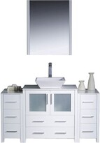 Thumbnail for your product : Ebern Designs Jolie 54" Free-Standing Single Vessel Sink Bathroom Vanity Set with Mirror