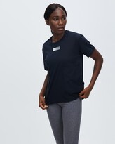 Thumbnail for your product : Under Armour Women's Black Short Sleeve T-Shirts - Live Woven Pocket Tee