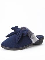 Thumbnail for your product : Isotoner Totes Knit Cuff Pillowstep Mule Slippers