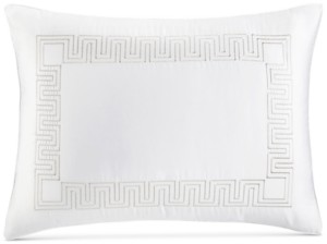 Hotel Collection Closeout! Greek Key Cotton Platinum King Sham, Created for Macy's Bedding