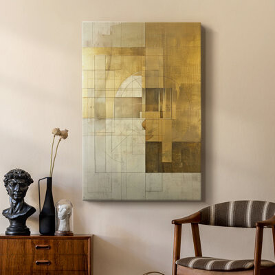 Latitude Run ABSTRACT Series CXII -Custom Wrapped Gallery Cavas