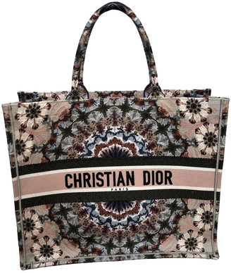 dior book tote pink