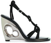 Alexander McQueen - sandales à talon compensé sculpté