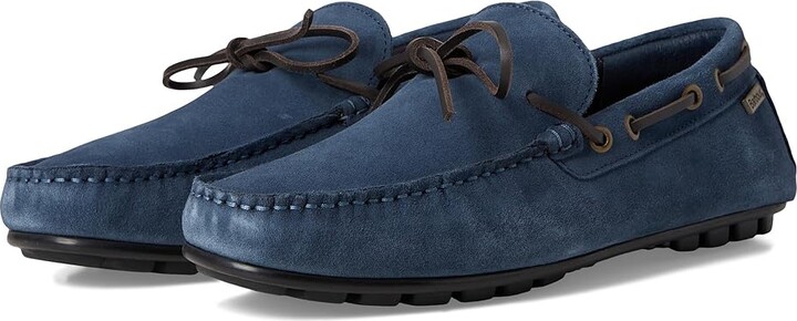 Barbour Courage Driving Shoes Men's Shoes Shark Blue Suede : 11 M, Leather