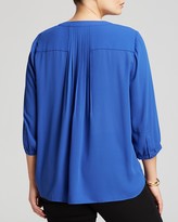 Thumbnail for your product : NYDJ Plus Pleated Blouse
