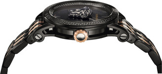 Versace Men's 43mm Palazzo Empire Watch, Black/Rose Gold